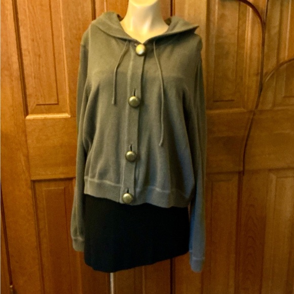 Ruff Hewn Well Worn Grey Hooded Sweater - Picture 1 of 6